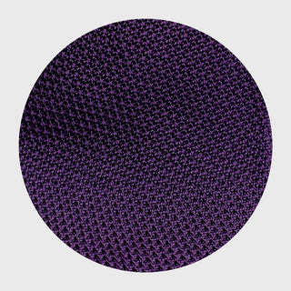 Close-up of the Purple Grenadine Tie's intricate textured silk weave.