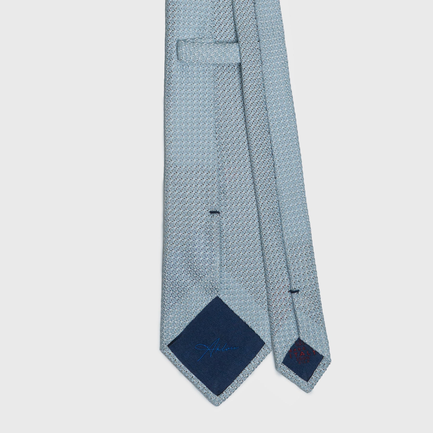 Sky Blue and White Grossa Grenadine - Standard Length: 58 ⅜’ Width: 3¼” - Aklasu