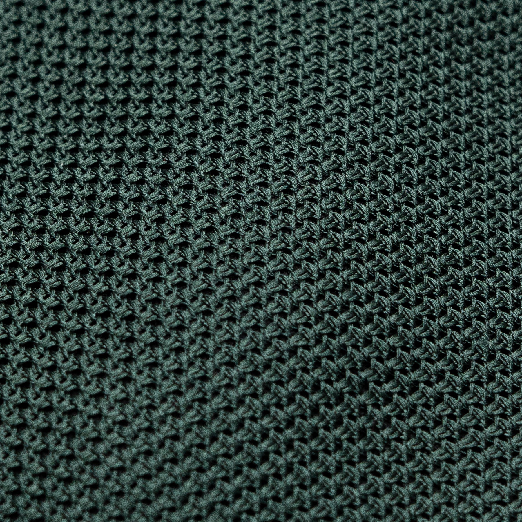Forest Green Grenadine Tie fabric weave macro close-up