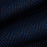 Blue and Black Chevron Dress Socks - AKLASU