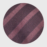Maroon Grenadine Tonal Stripe Tie Tie AKLASU 