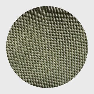 Detailed view of the sage green melange silk tie's textured fabric.