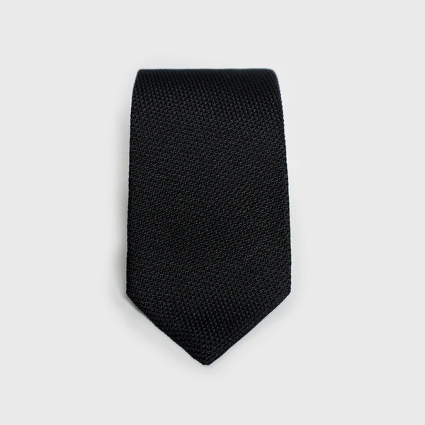 Black Grenadine Tie