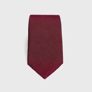 Rolled Aklasu Burgundy Grenadine Tie 